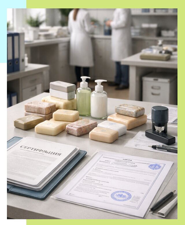 Сертификация мыла и сертификат на мыло в Полевской от 12318 | Алешин-Плв