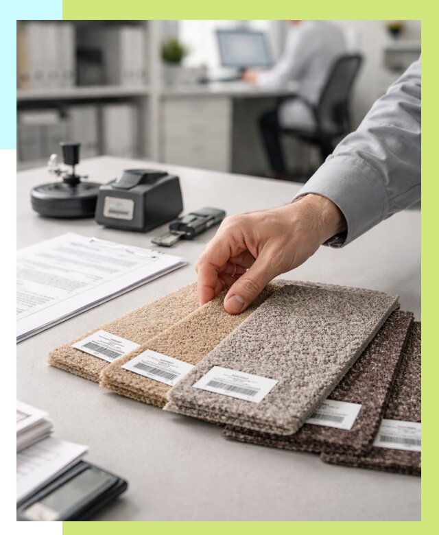 Сертификация ковролина в Полевской от 15398 р., Алешин-Плв