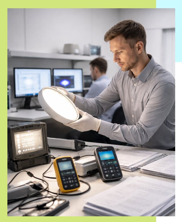 Сертификация светильников в Полевской: испытания и оформление