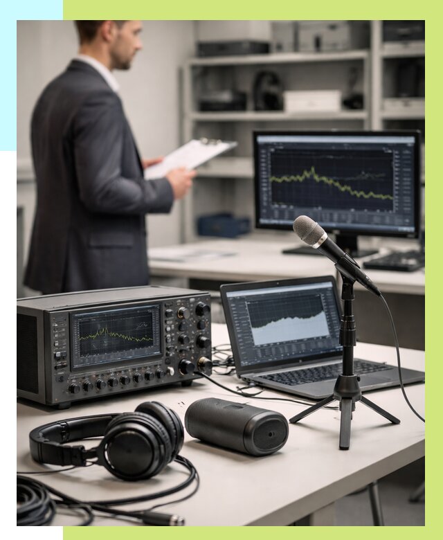 Сертификация аудиотехники в Полевской от 15398 р., Алешин-Плв