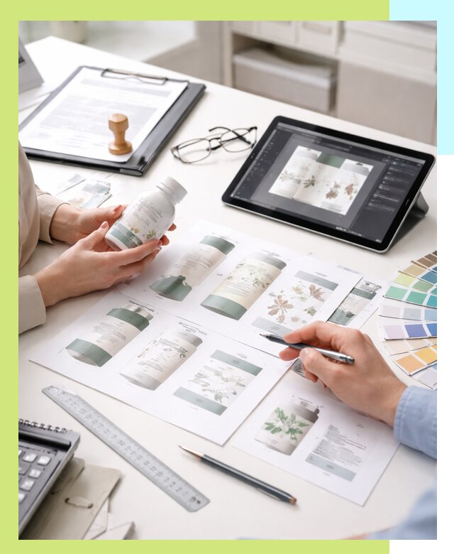 Профессиональная разработка дизайна и текста этикетки продукции в Полевской