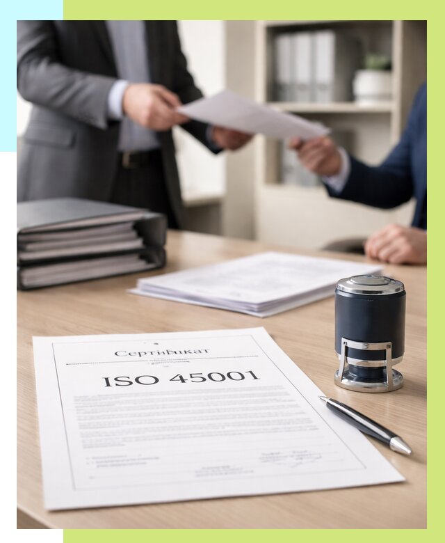 Сертификат ISO 45001 в Полевской под ключ от 46193 р. | Алешин-Плв