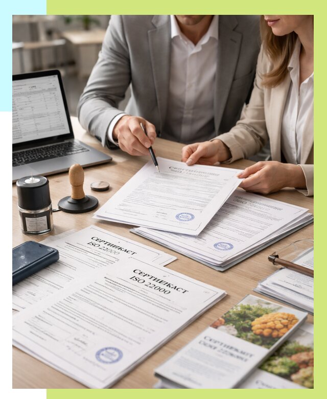 Сертификат ISO 22000 в Полевской от 41060 р. под ключ | Алешин-Плв