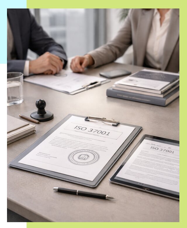 Сертификат ISO 37001 в Полевской оформить от 123180 р. Алешин-Плв